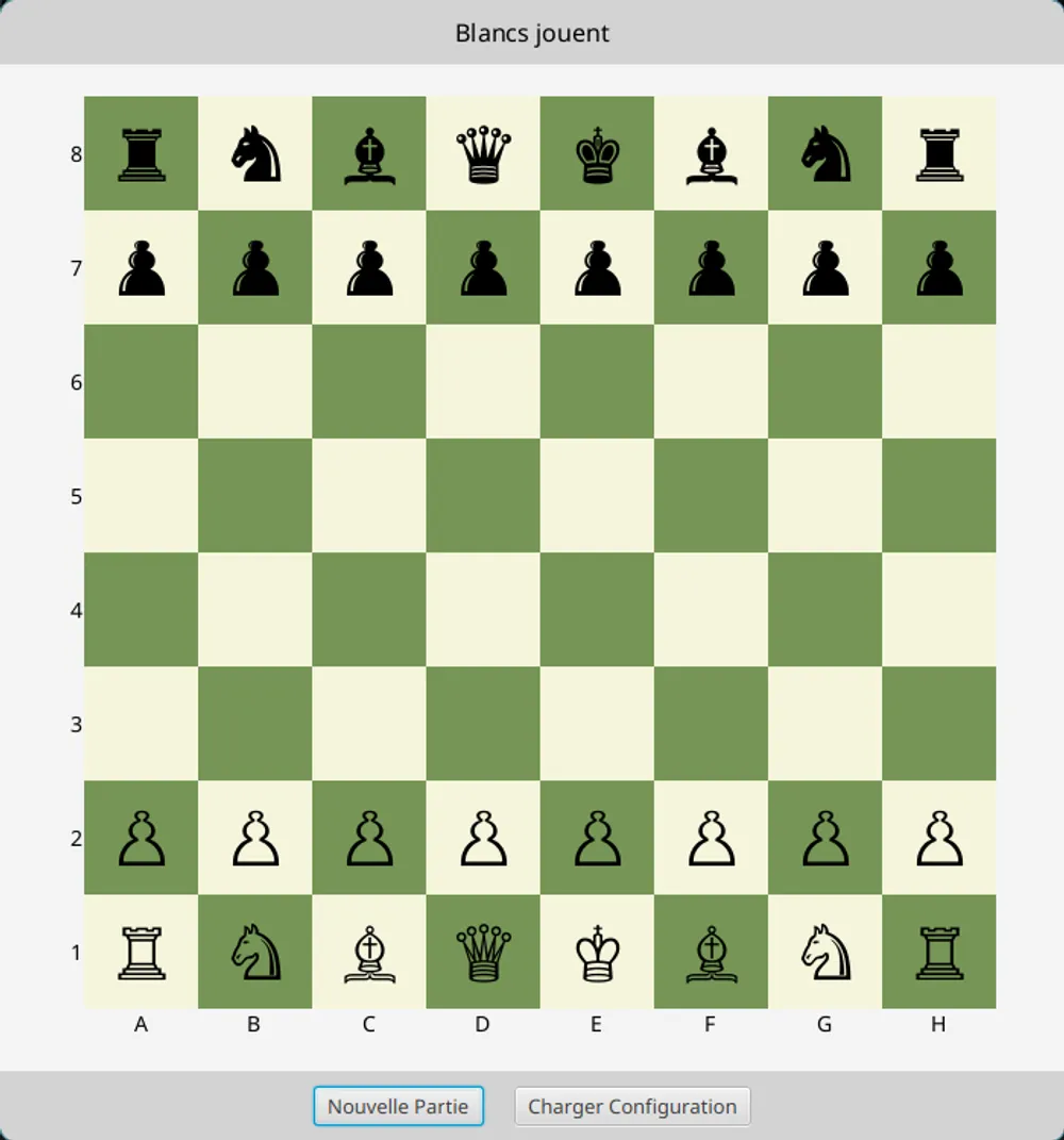 Jeu d'échecs personnalisable